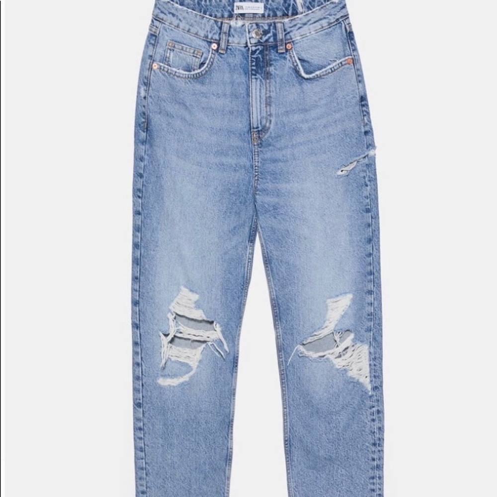 Zara rippend mom-fit jeans
